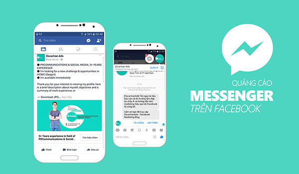 Dịch vụ chạy quảng các trên Facebook Messenger